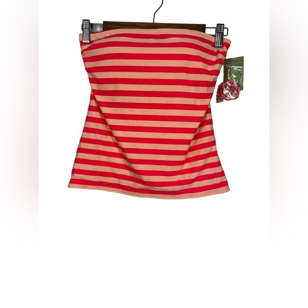 NWT Kate Spade Georgica Beach Stripes Bandeau Tankini Top Size XS - Picture 3 of 8
